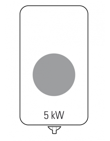 Cucina ad induzione Wok su vano aperto, trifase-5kw, con 1 piano di cottura - cm 40x70x90h