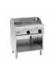 Fry top elettrico trifase - 7,8kw su vano aperto, piastra liscia - sup. di cottura cm 74,8x56,4  - dim. 80x70x90h