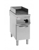 Griglia singola a gas a pietra lavica su mobiletto, con griglia inox a "V" - cm 40x70x90h