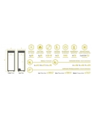 Espositore congelatore verticale statico Porta a vetri dritti - cm 64x67,4x205,6h