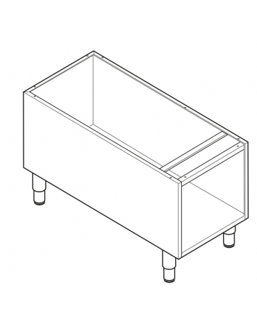 Vano neutro senza porta e cassetto, cm vano 33x57,4x39,5h - dim. tot. 40x57,5x57h