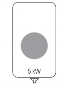 Piano di cottura ad induzione Wok trifase-5kw da banco, 1 zona di cottura - cm 40x90x28h