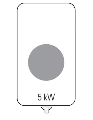 Piano di cottura ad induzione Wok trifase-5kw da banco, 1 zona di cottura - cm 40x90x28h