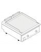 Fry top elettrico trifase-12kw da banco, piastra liscia, r. temp. 50÷320 °C - sup. di cottura cm 74,9x69,8  - cm 80x90x28h