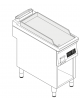 Fry top elettrico trifase- 6 kw su vano aperto, piastra liscia, con controllo elettronico - cm 40x90x90h