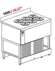 Banco N° 6 Pozzetti gelati - Motore interno - Refrigerazione statica con glicole - cm 100x72x95h