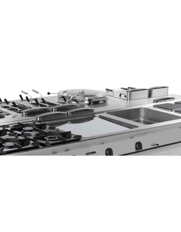 Cuocipasta a gas,1 vasca GN1/1 AISI 316 da 40 litri di capacità - potenza totale 15 kw - cm 40x90x90h
