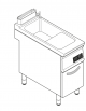 Cuocipasta elettrico trifase - 8,4 kw con controllo elettronico, inox AISI 316, 1 vasca da 40 litri di capacità - cm 40x90x90h