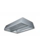 Cappa centrale con filtri a labirinto inox, completamente saldata e con illuminazione ad incasso cm 320x180x45h