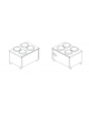 Elemento sollevamento piatti automatico per self-service - A 4 colonne - Cm 120x80x90h - CALDO