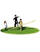 Asse di equilibrio oscillante - cm 290x40x46,5h