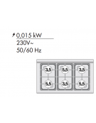 Cucina a gas 6 fuochi su forno a gas statico con grill, camera cm 64x39x35h, 1 griglia - cm 100x 60x 90h