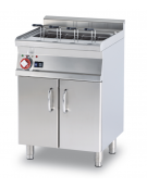 Cuocipasta elett. su mobile trifase, 1 vasca, inox AISI 304 da 40 litri di capacità, carico acqua automatico - cm 60x60x90h