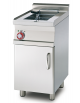 Friggitrice elettrica su mobile, trifase-10,95kw - 1 vasca cm 24x35x32h con filtro e coperchio - 13Lt. - cm 40x60x90h