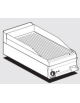 Fry top elettrico trifase-4,5kw da banco, piastra rigata cromata cm 39,5x45, r. temp. 50 a 300 °C - dim. 40x60x28h