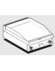 Fry top a gas da banco, 12 kw, piastra doppia liscia cromata, consumo gas 0,349m³/h - sup. di cottura cm 79,5x45  - cm 80x60x28h