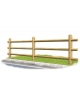 Recinzione in legno di pino tondo - Dimensione singolo modulo: cm 200x12x100 h