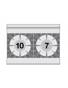 Piano di cottura in acciaio inox CrNi 18/10 AISI 304 a gas 2 fuochi - potenza gas: 17 kW - 14.620 kcal/h - cm 80x60x28h