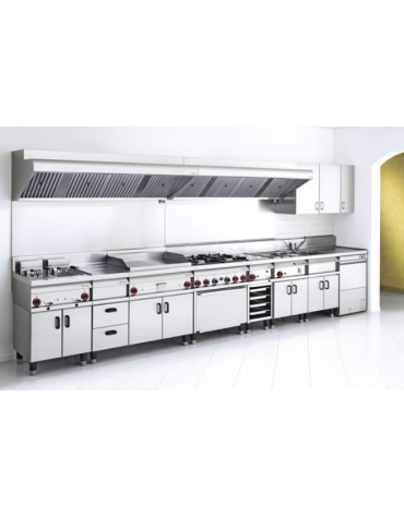 Bagnomaria elett. da banco monofase-3,15kw, inox CrNi 18/10 AISI 304, 1 vasca per GN1/1+ 2 GN1/4 h. 15  cm 60x65x29h