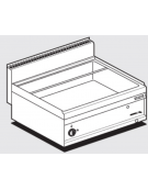 Bagnomaria a gas da banco in acciaio inox CrNi 18/10 AISI 304, 1 vasca per 2GN1/1 h.15  cm 80x65x29h