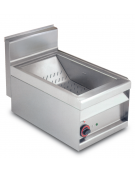 Contenitore caldo monofase da banco inox CrNi 18/10 AISI 304, vasca cm 30,5x51x16,5h - dim. tot. cm 40x65x29h