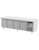 Tavolo refrigerato congelatore BT per pasticceria 4 Porte Dimensioni Cm.260x90x85h