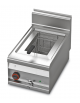 Friggitrice elettrica da banco 3,6kw - 1 vasca cm 22x35x22h, 10Lt., produzione patate 8 kg. - cm 40x65x29h