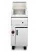 Friggitrice a gas su mobile - 1 vasca cm 33x38x38h, 15Lt., produzione patate kg. 15 - cm 40x65x87h