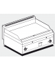 Fry top a gas da banco, 14kw, piastra doppia liscia cromata, consumo gas 0,349m³/h - sup. di cottura cm 75,5X55 - cm 80x65x29h