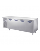 Tavolo refrigerato congelatore BT per pasticceria 4 Porte Dimensioni Cm.242x80x85h - Classe climatica 5 tropicalizzato