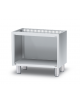 Base neutra a giorno per uso professionale in acciaio inox CrNi 18/10 AISI 304, cm 60x53,5x58h