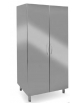 Armadio sala operatoria inox con 2 ante inox a battente e 4 ripiani inox - cm 100x58x225,8h