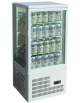 Vetrina espositiva 4 lati ventilata +2° +4°C da banco Lt 68 cm 43x38x92,4h