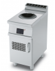 Piano di cottura ad induzione WOK trifase-5kw, AISI 304 , 1 zona di cottura Ø cm 30 con comandi digitali - cm 40x70,5x90h
