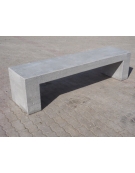 PANCHINA LINEARE RETTANGOLARE MONOBLOCCO IN CEMENTO - COLORE GRIGIO PIETRA - CM 100X50X50H - Conforme CAM