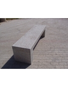 PANCHINA LINEARE RETTANGOLARE MONOBLOCCO IN CEMENTO - COLORE GRIGIO TRAVERTINO - CM 100X50X50H - Conforme CAM