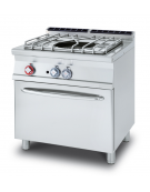 Paellero a gas su forno a gas statico, camera cm 67x55x34h, 1 griglia - cm 80x70,5x90h