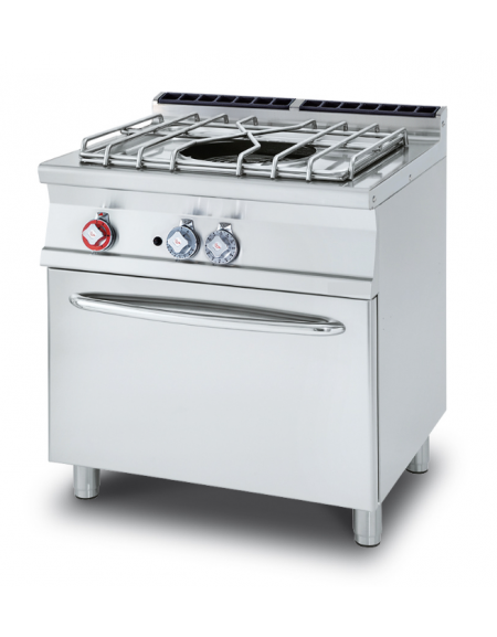 Paellero a gas su forno a gas statico, camera cm 67x55x34h, 1 griglia - cm 80x70,5x90h