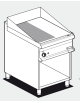 Fry top elettrico trifase-7,4kw su mobile a giorno, piastra 1/2 liscia - 1/2 rigata cm 56x51 - dim. 60x70,5x90h
