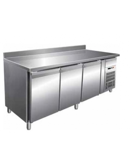 Tavolo refrigerato congelatore con alzatina cm. 179,5x70x85h