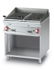 Griglia a gas su mobile a giorno con griglia doppia dim. cm 38x52 in pietralavica - dim tot. cm 80x70,5x90h