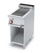 Griglia elettrica su mobile a giorno - con griglia cm 27x43 ribaltabile con cottura diretta su resistenza - cm 40x70,5x90h