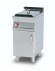 Friggitrice elettrica su mobile, trifase-10,95kw - 1 vasca cm 24x35x38h con filtro e coperchio -  13Lt. - cm 40x70,5x90h
