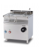 Brasiera elettrica su mobile, 10,5kw, 1 vasca 50 litri ribaltabile manuale, fondo inox con coperchio - cm 80x70,5x90h