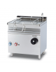 Brasiera a gas su mobile, 1 vasca 50 litri ribaltabile manuale, fondo inox con coperchio - cm 80x70,5x90h