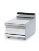 Piano di lavoro da banco in acciaio inox CrNi 18/10 AISI 304 con alzatina posteriore, senza cassetto - cm 30x70,5x28h