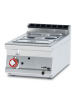 Bagnomaria a gas da banco in acciaio inox CrNi 18/10 AISI 304, 1 vasca GN1/1 h cm 15  cm 40x70,5x28h