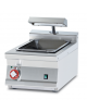 Contenitore caldo monofase da banco inox AISI 304, vasca cm 30,5x51x16,5h, con falso fondo forato - dim. tot. cm 40x70,5x28h