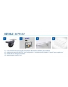 Congelatore a pozzetto con 3 cesti - capacità Lt 700 - refrigerazione statica -18°/-23°C - cm 205,5x71,3x90,3h