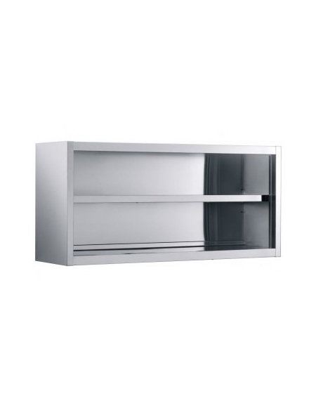 Pensile in acciaio inox a giorno Dimensioni cm.130x40x60h
